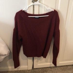 Off the shoulder sweater